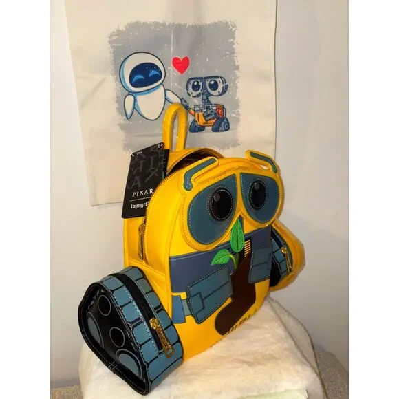 👉 Loungefly WALL-E Mini Backpack + Tote Bundle BRAND NEW - Picture 12 of 12
